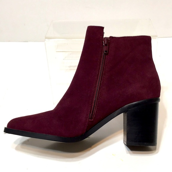 Purple block heel ankle booties Buffalo London EU 38 - Picture 5 of 16